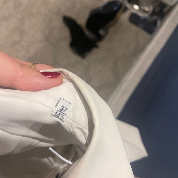 Caliban men’s white button down. Size 14. 1/2 - Picture 4 of 6